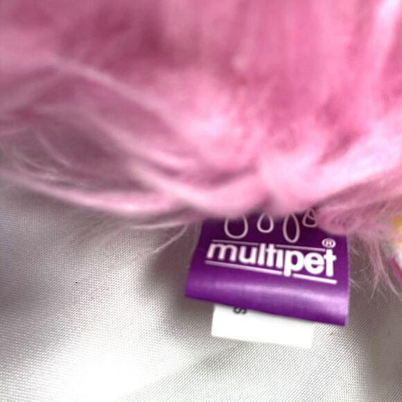 Multipet Duckworth Dog Toy Squeaker Soft Plush Toss Fetch Cuddle Pink 11" L - Picture 9 of 16